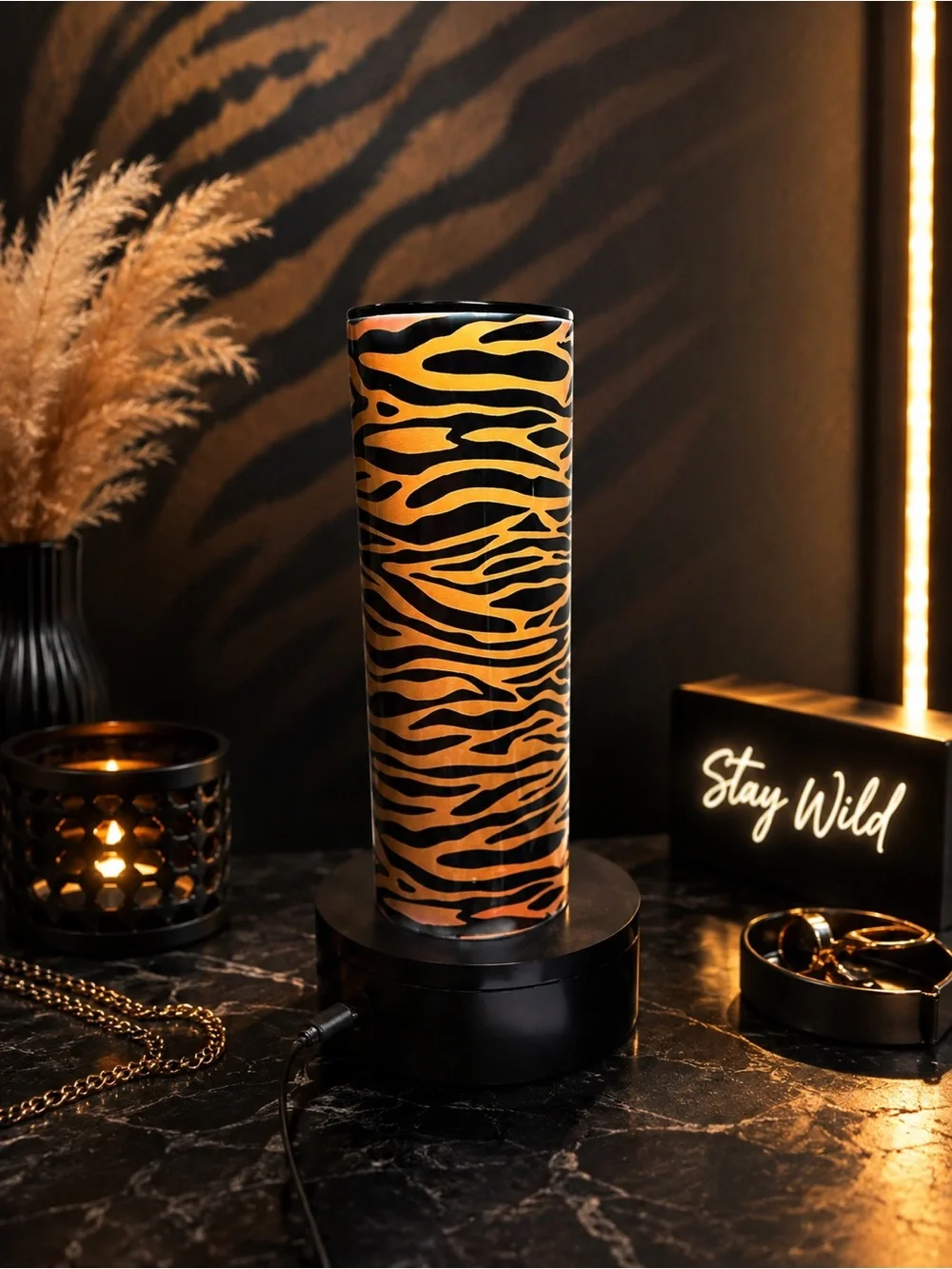 🐅 Untamed™ Tiger Stripe 20 oz Blank Canvas Tumbler